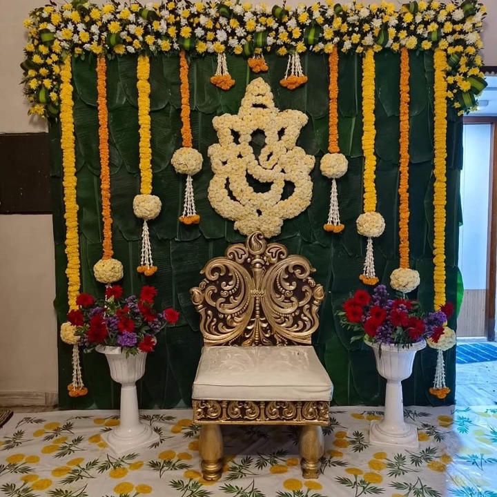 Backdrop with vinayaka